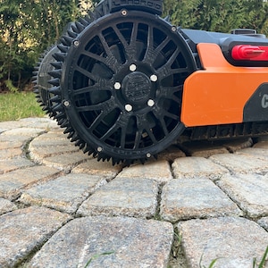 Ruedas Worx Landroid M300-M1000, Plus, púas, ruedas con púas, rueda de repuesto, todoterreno, llantas BBS, tracción, cuidado del césped, aireación del césped, tuning de jardín imagen 3