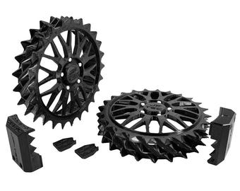 Ruote chiodate WORX Landroid, punte, serie M, serie L, design del cerchio BBS, ruote, ruote di scorta, ruote motrici, tosaerba, tosaerba, robot, impugnatura