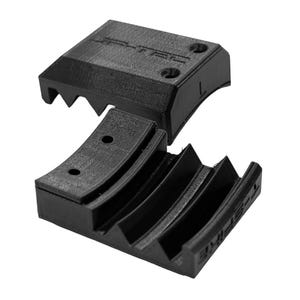 May include: A set of three ceramic mugs with a speckled, matte finish. The mugs are in shades of cream, light gray, and dark gray. Each mug has a simple, minimalist design and a rounded handle.