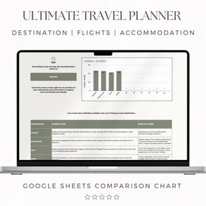究極の旅行プランナー | 休暇比較表 | Google スプレッドシート テンプレート | 休暇テンプレート | 旅行スプレッドシート | 長所と短所