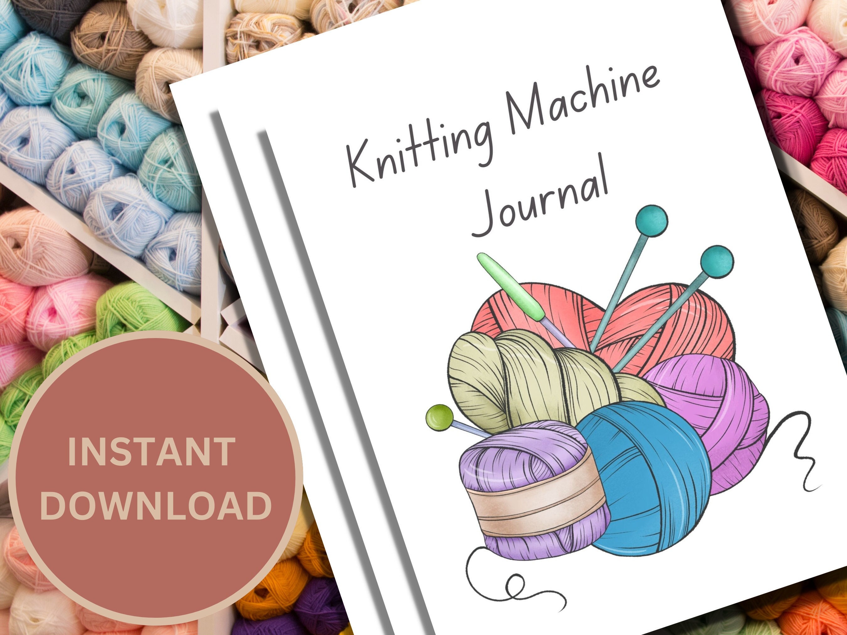 Knitting Project Notebook for Loom or Knitting Machine. Knitting