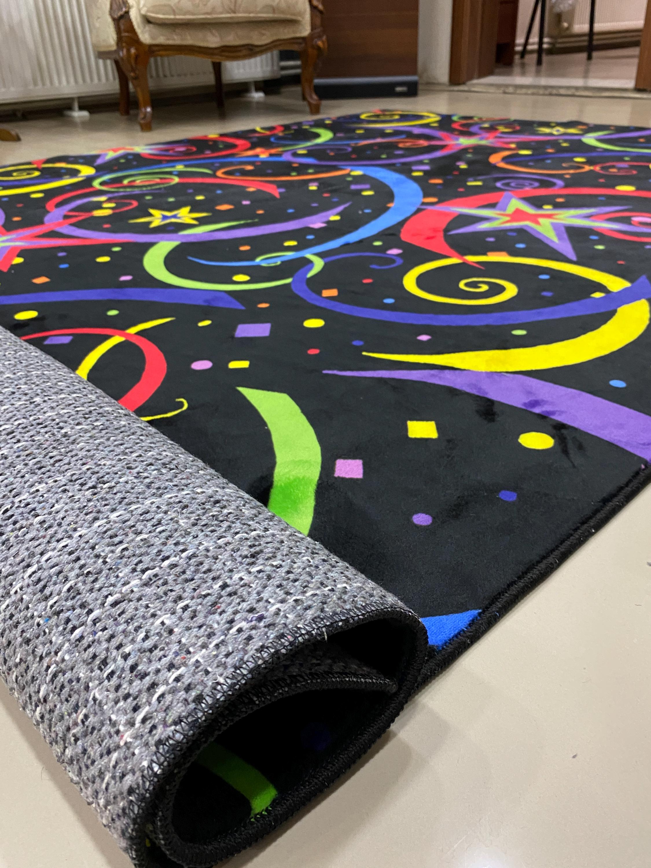 Arcade Rug, Stars Rug, Confetti Rug, Star Pattern Rug, Arcade Room Rug ...