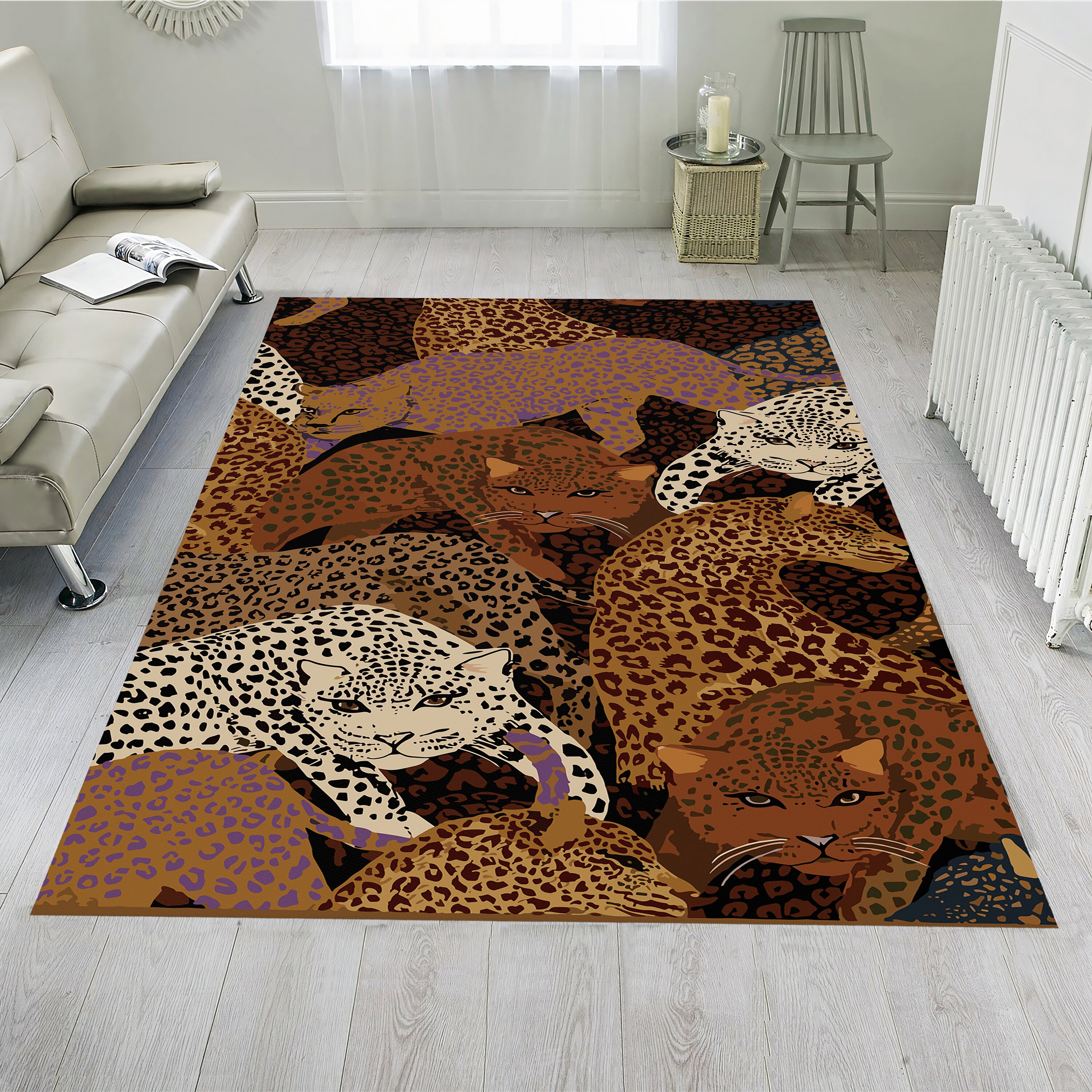 Tiger Rug, Tiger Pattern Rug, Animal Rug, Animal Pattern Rug, Leopard ...