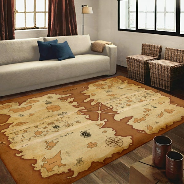 Map rug, anime map rug, anime world map rug, anime carpet, anime art rug, japan rug, japanese rug, manga rug, manga art rug, cartoon rug