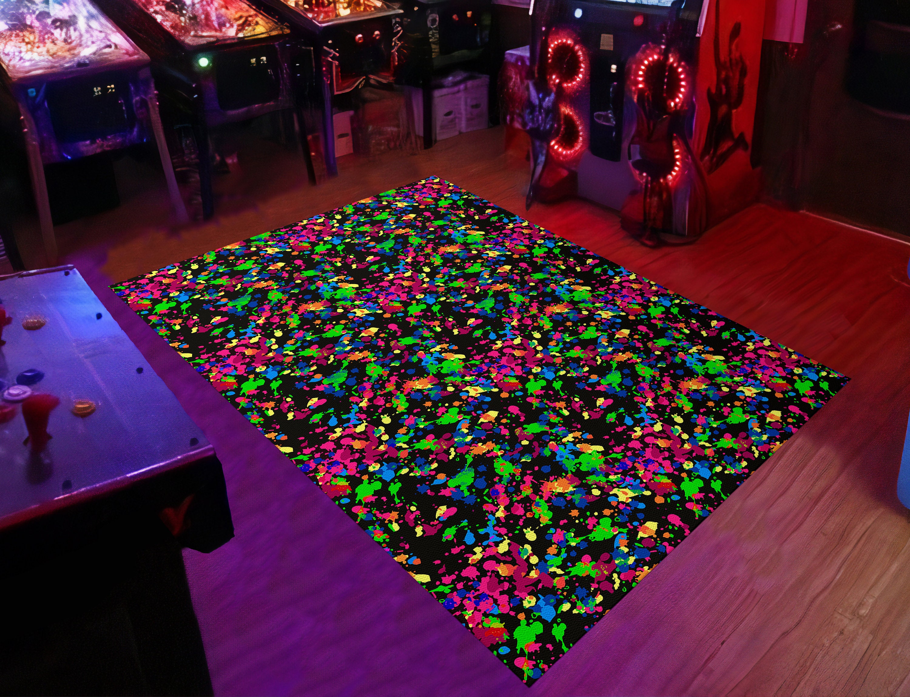 ラグ・カーペット ARCADE GAME RUG MIYOSHI RUG vaultroom Arcade Rug, Arcade Area Rug, Retro Arcade Rug, Home Arcade