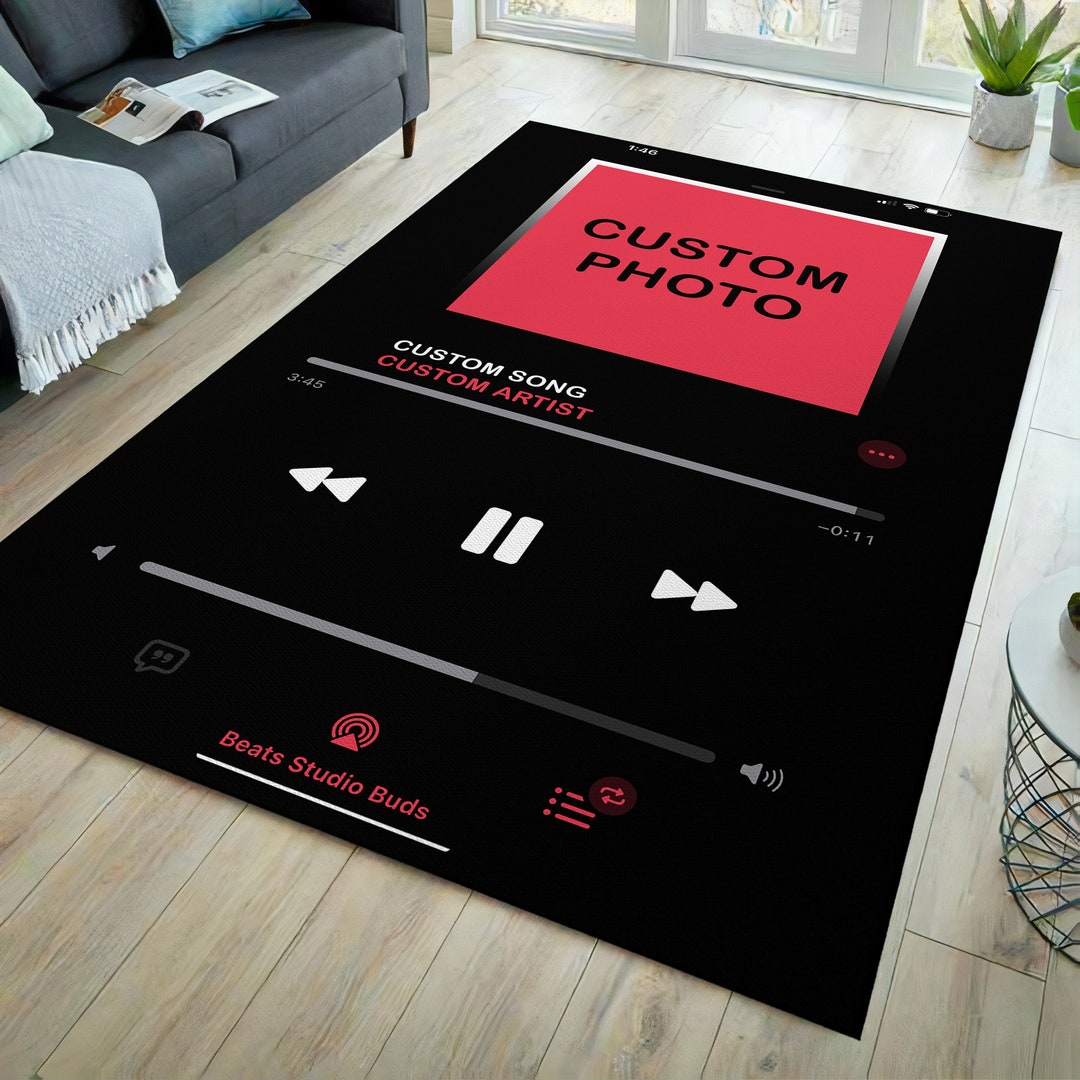 Customizable Rug, Music Rug, Custom Size, Music Room Rug, Custom Design ...