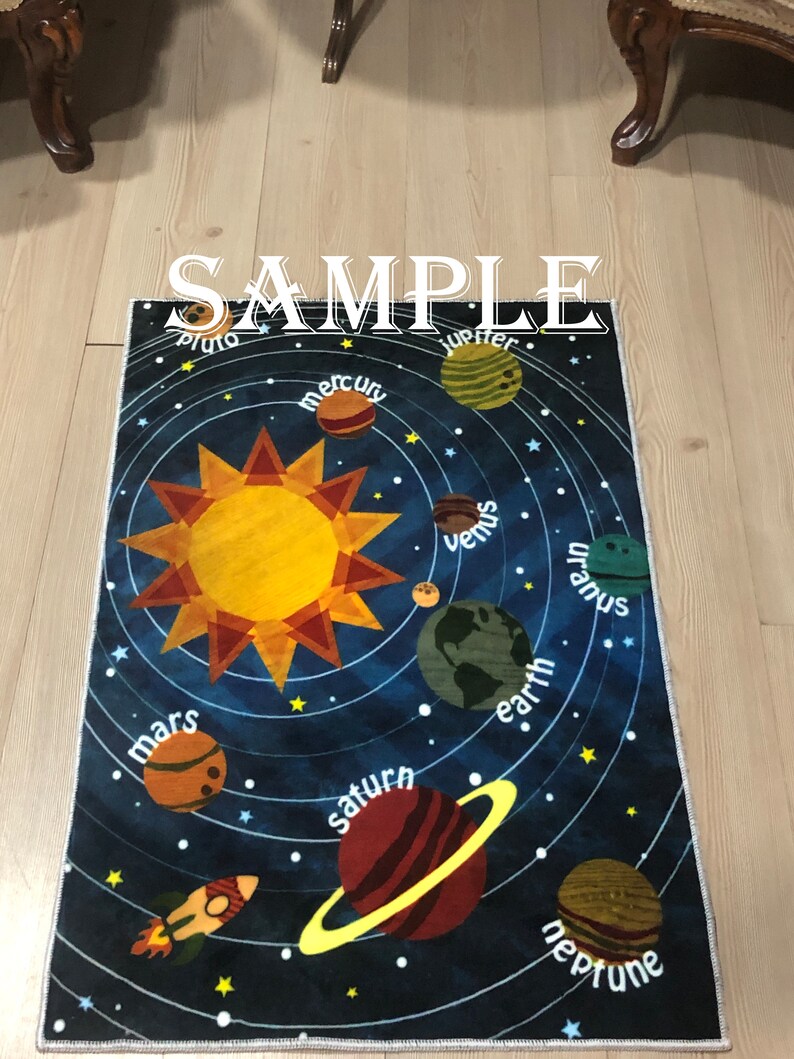 Jupiter Rug Snake Rug, Moon Rug, Floral Rug, Stars Rug, Decorative Rug, Minimalist ...