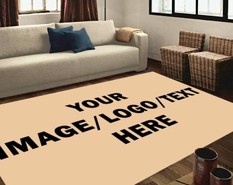 Individuell bedruckter Teppich, personalisierter Foto- oder Logoteppich, Sondergröße, Anfertigung auf Bestellung