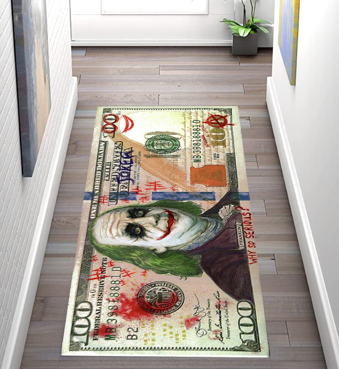 Dollar Rug, Dollar Runner Rug, Money Rug, Money Runner Rug, Money ...