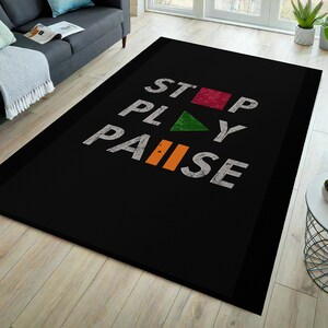 Game room rug, arcade rug, gamer rug, gift for gamer, fun area rug, playroom rug, arcade game rug, arcade decor, game rug, video game rug