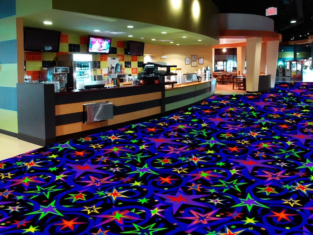 Stars Rug, Star Pattern Rug, Arcade Room Rug, Arcade Saloon Rug, Arcade ...