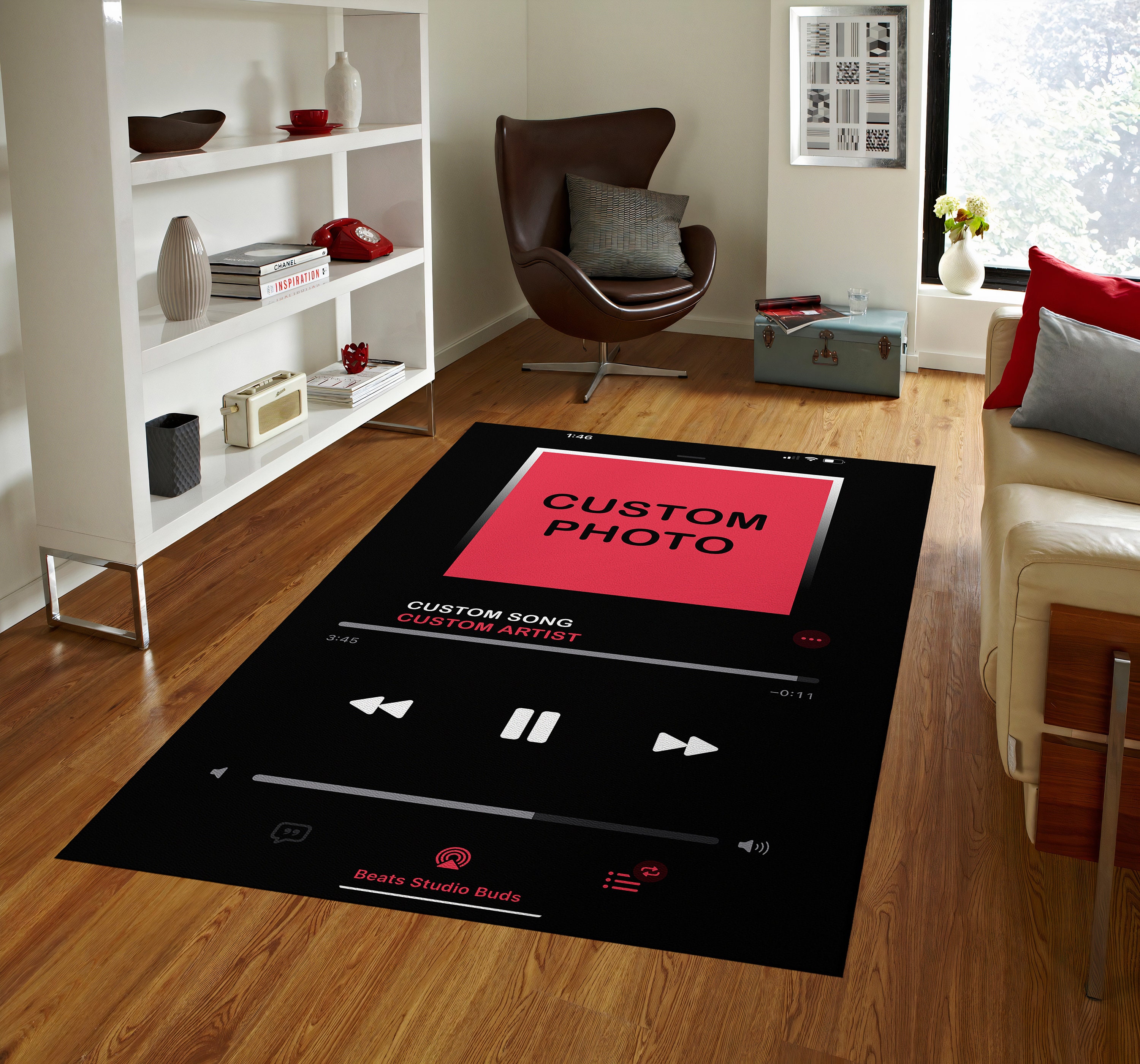 Customizable Rug, Music Rug, Custom Size, Music Room Rug, Custom Design ...