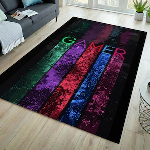 Gamer rug, game room rug, gamer room rug, gamer room decor, ardace rug, arcade room rug, arcade carpet, gamer carpet, gift for gamer