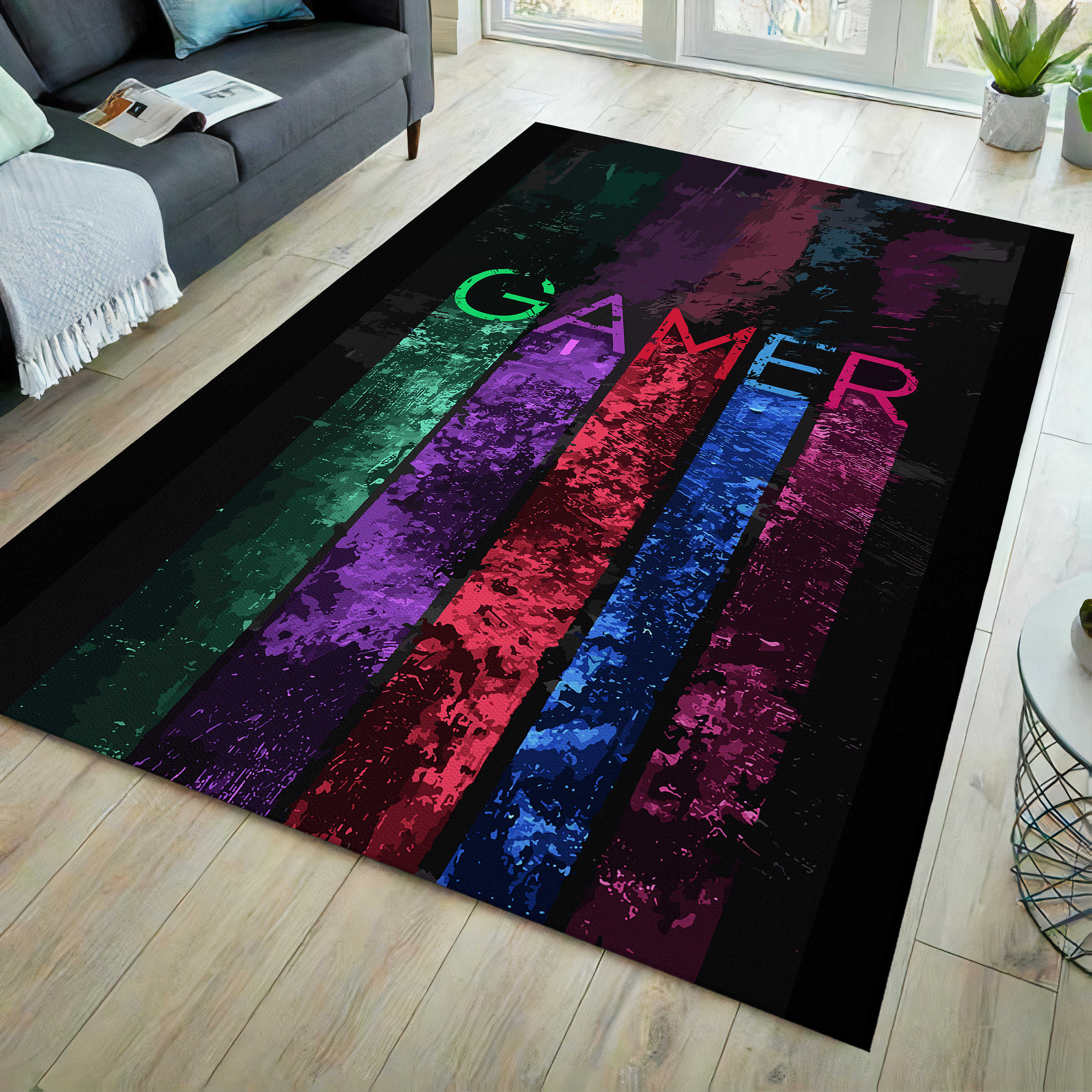 Gamer Rug, Game Room Rug, Gamer Room Rug, Gamer Room Decor, Ardace Rug ...