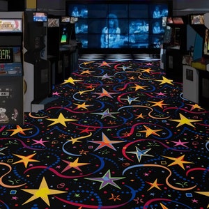 Arcade rug, arcade room rug, fun area rug, arcade cabinet rug, gamer rug, retro arcade rug, home arcade rug, arcade game gift, gamer rug