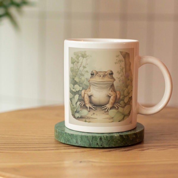 Adorable Toad Ceramic Mug, (11oz, 15oz)
