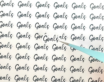 Goals Script Planner Stickers