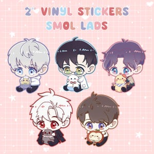 Smol LoveとDeepSpace Chibis | バージョン1 | 2インチビニールステッカー