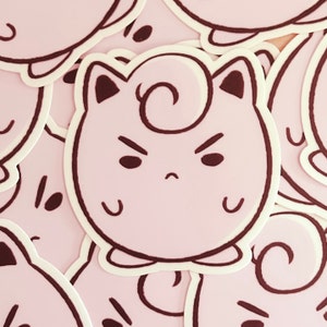 Moody Jigglypuff | 3&quot; Vinyl Sticker