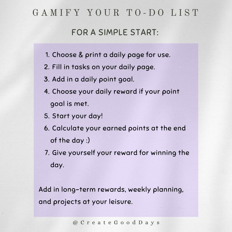 Gamify Your To-do List, Motivating Fun Rewards, Productivity Tracker ...