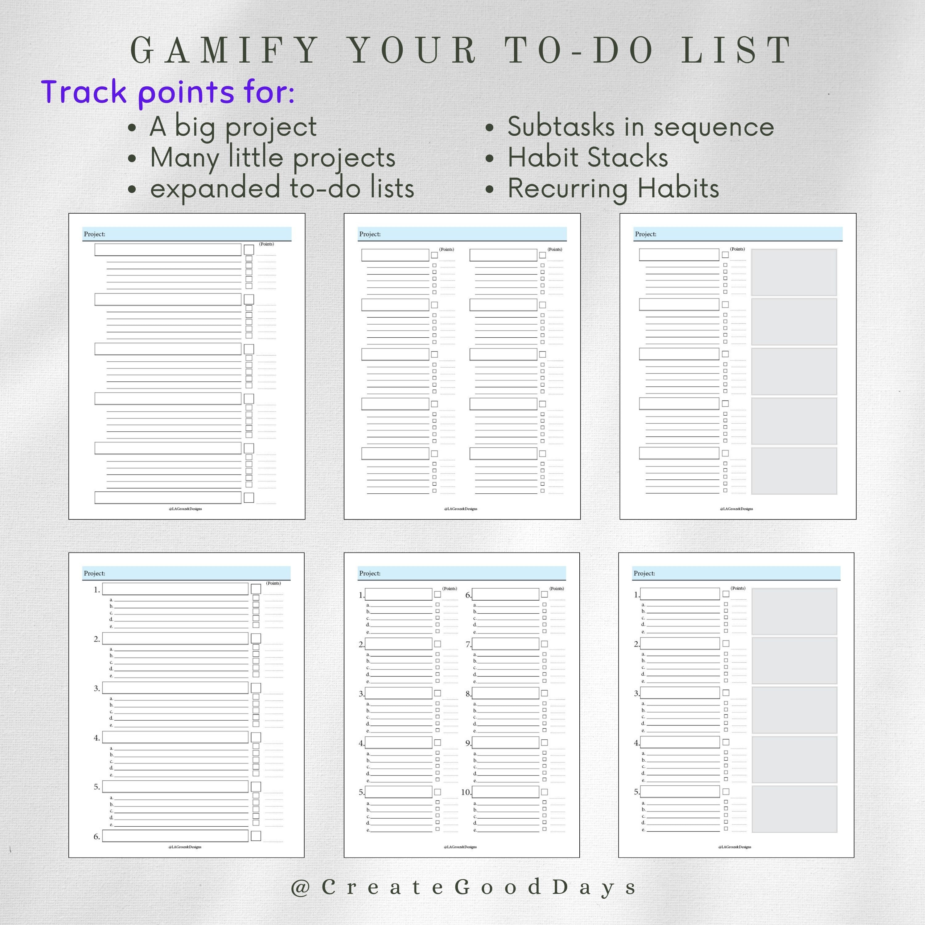 Gamify Your To-do List, Motivating Fun Rewards, Productivity Tracker ...