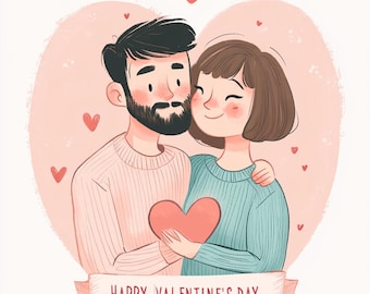 A Love That Lasts a Lifetime" – Printable Valentine's Day Card