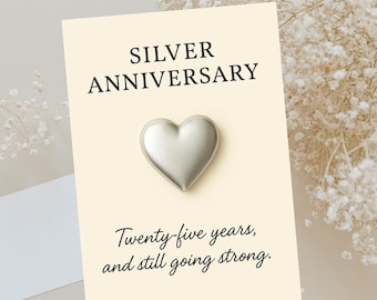 Silver Anniversary Love – Heartfelt Printable Card