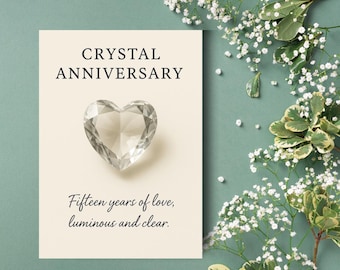 Crystal Anniversary Printable – Celebrate 15 Years of Love