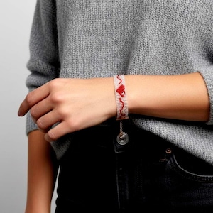 Handmade Heart Beaded Cuff Bracelet – Loom Seed Bead Jewelry