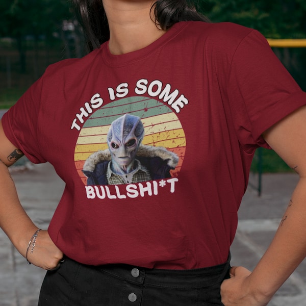 This Is Bullshit Vintage Shirt , American Science Fiction Lovers Tee , Resident Alien Tshirt , Alien UFO Alan Tudyk Shirt.