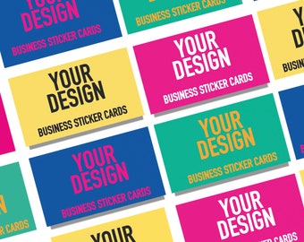 Personalised Business Cards Sticker Customized Design