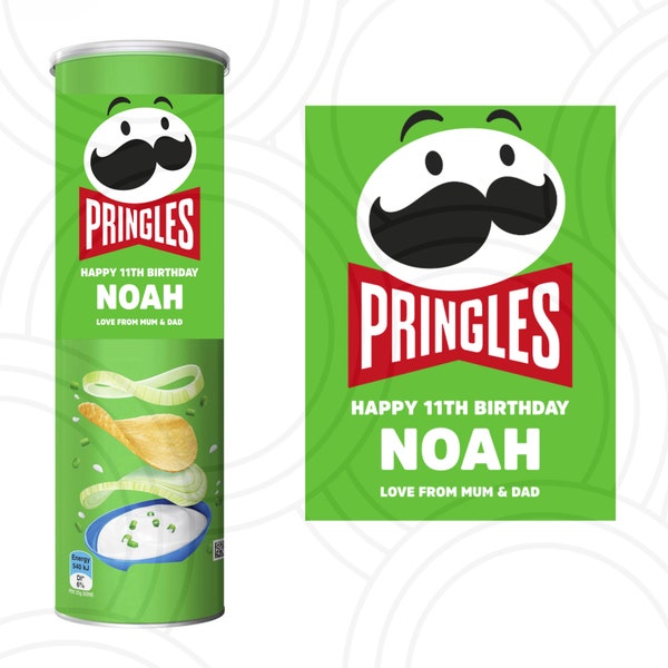 Personalised Custom Pringles Can Label Gifts For His And Hers Gifts Unique Gifts Birthdays Fun Gifts Label Customized Gifts