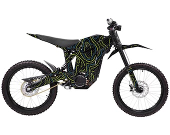 TALARIA Carbon Topo Graphics - Bike NOT Included, Talaira Decals, Ebike Kit, Custom E Bike Graphics, Talaria Graphics, Electric Bike Kit