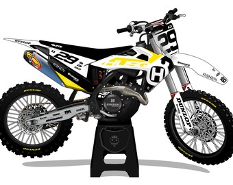HUSQVARNA Search Black - mx graphics kit, moto graphics, dirt bike graphics kit, bike graphics, dirt bike race decal, Husky Graphics Decal