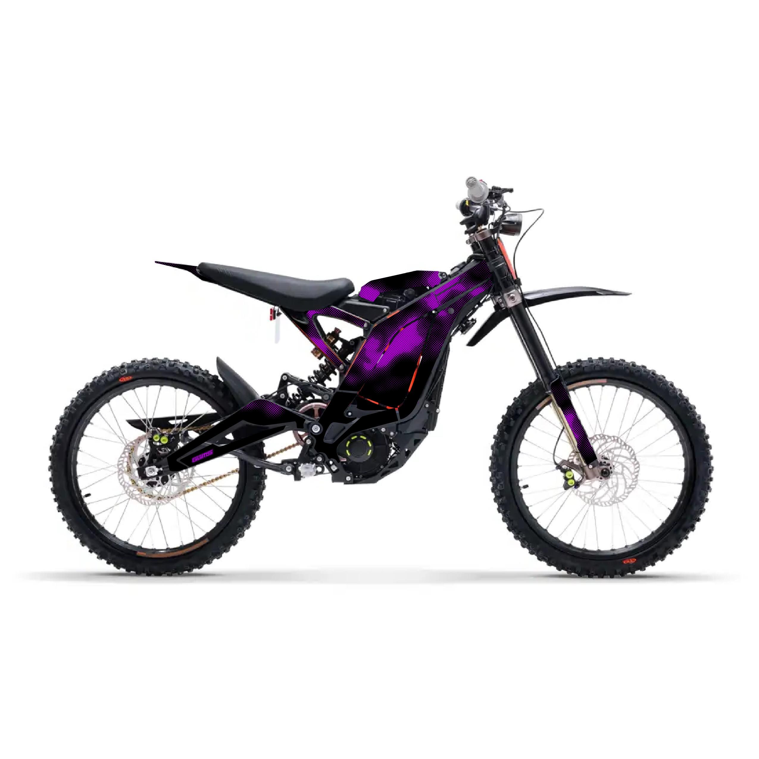 SURRON Light bee PARTICLE Purple Graphics - Bike NOT Included, Surron Decals, Custom E Bike Graphics, Surron Graphics, electric bike kit