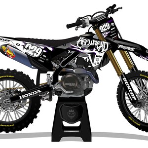 HONDA CRF Flames - mx graphics kit, moto graphics, dirt bike graphics kit, bike graphics kit, dirt bike race decal, Honda Graphics Wrap