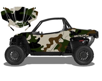 TEXTRON/ARCTIC CAT Camo - utv Graphics Kit, wildcat xx, arctic cat decals, sxs kit, sxs graphics kit, wildcat graphics kit, decal kit