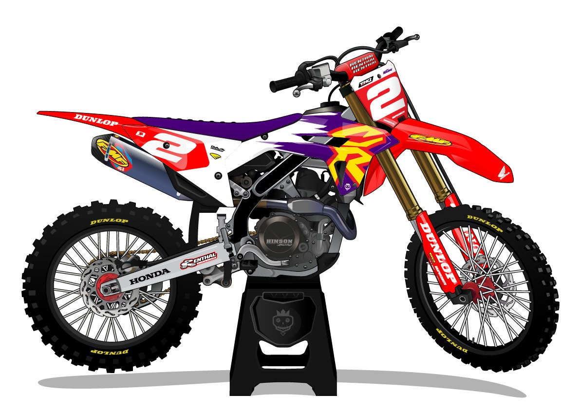 Graphics decal kit チームグラフィックモトクロスデカールデコ