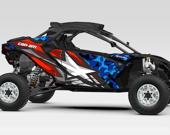 2024 CANAM Maverick R Patriot Graphic SXS - Canam Graphics Kit, Utv Decals, Canam Fender Stickers, Custom UTV Graphics Kit