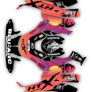 FLY Racing helmet Swipe - Helmet graphics, helmet kit, helmet decals, motocross helmet stickers, motocross helmet kit, motocross graphics