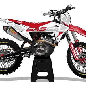 GASGAS ScarGrey - mx graphics kit, moto graphics, dirt bike graphics kit, bike graphics kit dirt bike race decal, GASGAS Graphics Decal Wrap