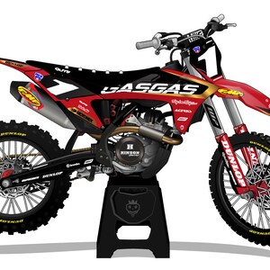 GASGAS Visual Gold - mx graphics kit, moto graphics, dirt bike graphics kit, bike graphics kit, dirt bike race decal, GASGAS Graphics Decal