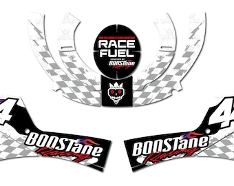 RaceQuip helmet Hot Rod - Helmet graphics, helmet kit, helmet decals, motocross helmet stickers, motocross helmet kit, motocross graphics