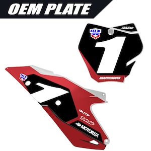 GASGAS Number Plate Decal OEM - race numbers, motocross numbers, number plate decal, motocross id, motorcycle numbers, custom numberplate