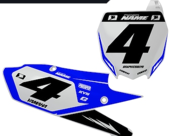 YAMAHA Number Plate Decal OEM - race numbers, motocross numbers, number plate decal, motocross id, motorcycle numbers, custom numberplate