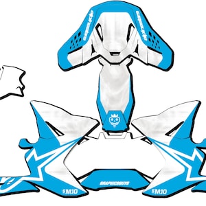 ALIPINE STARS &quot;BlueFire&quot; Helmet Wrap/kit, decals, helmet stickers