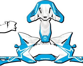 ALIPINE STARS "BlueFire" Helmet Wrap/kit, decals, helmet stickers