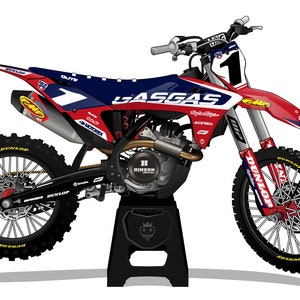 GASGAS Visual - mx graphics kit, moto graphics, dirt bike graphics kit, bike graphics kit, dirt bike race decal, GASGAS Graphics Decal Wrap