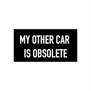 Mein anderes Auto ist Obsolete EV Autoaufkleber