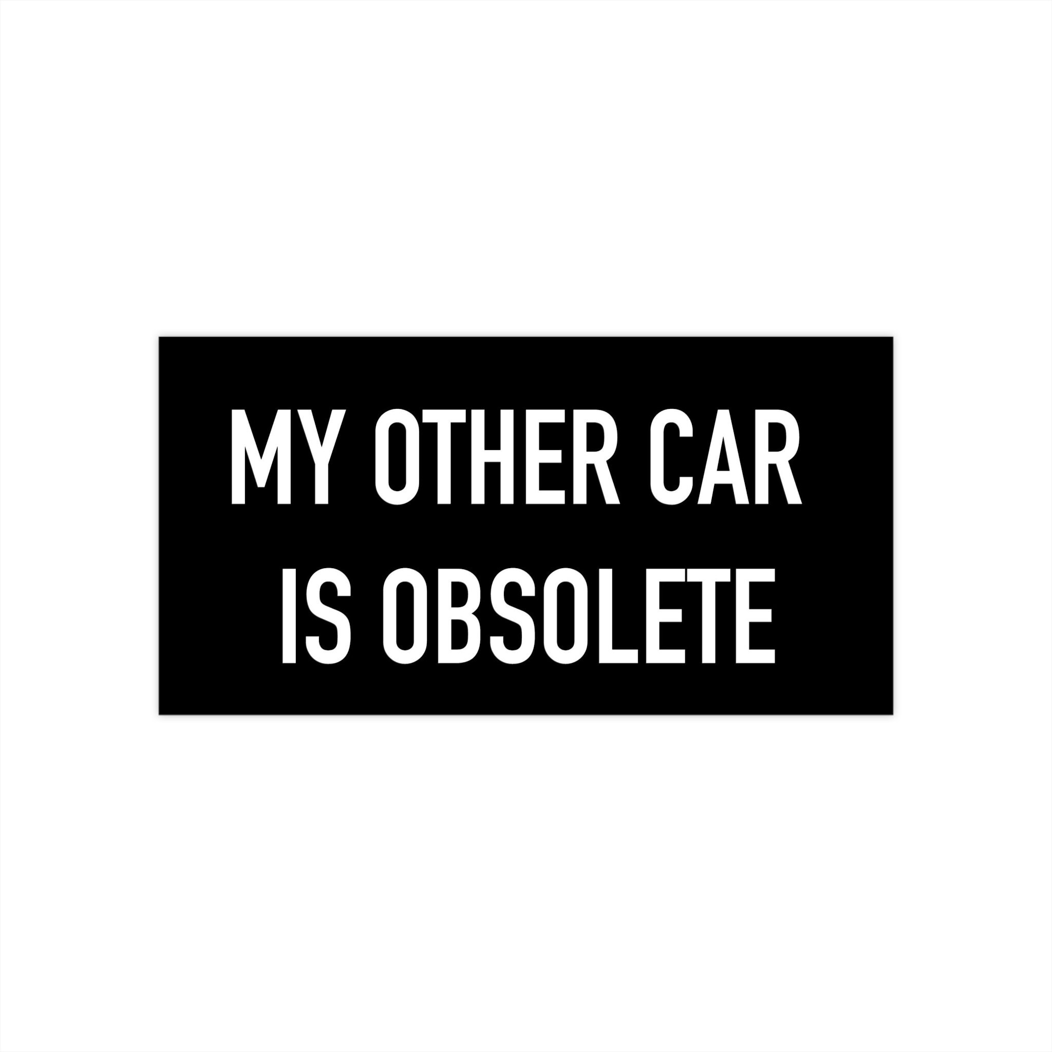 My Other Car is Obsolete EV Bumper Sticker - Etsy